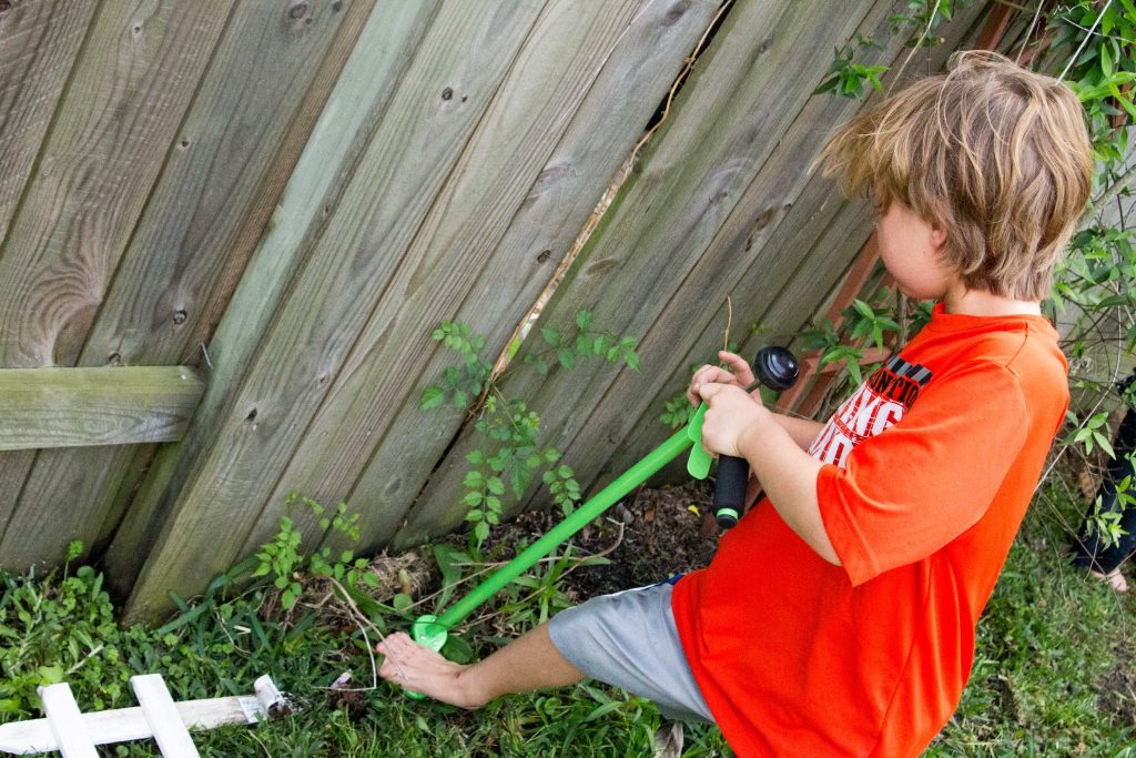 Teach your kids to garden with Weed Zinger