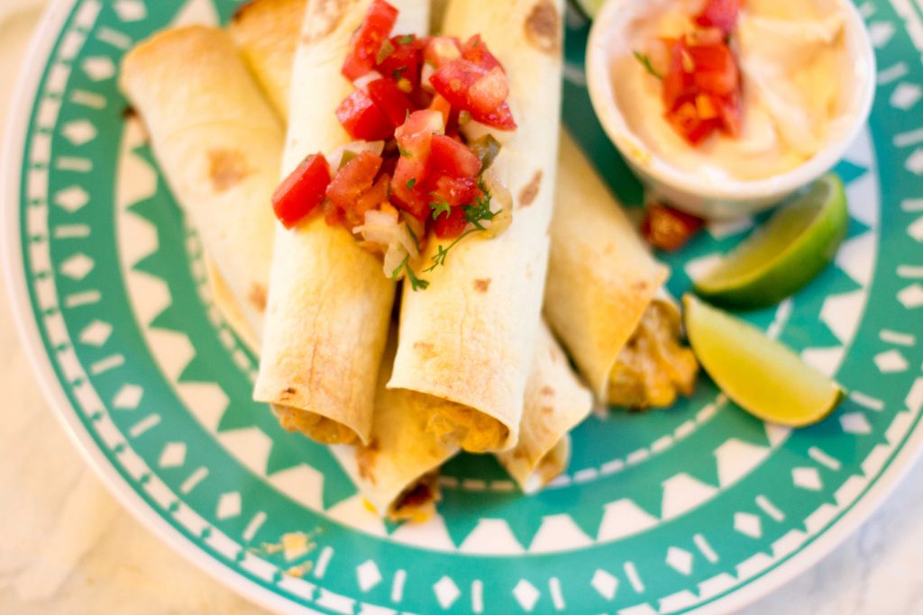 Easy Baked Chicken Taquitos-2