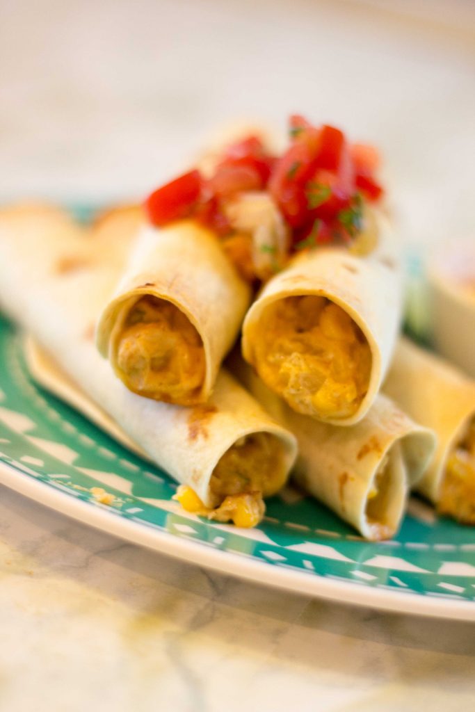 Easy Baked Chicken Taquitos-4