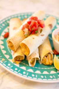 easy Baked chicken taquitos