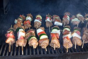 Balsamic Herb Chicken and Sausage Kabobs