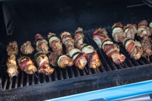 Balsamic Herb Chicken and Sausage Kabobs
