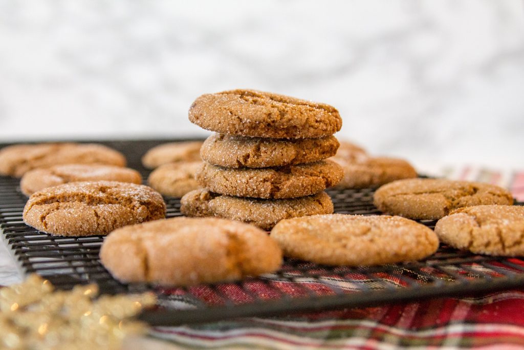 Bourbon Molasses Ginger Cookies